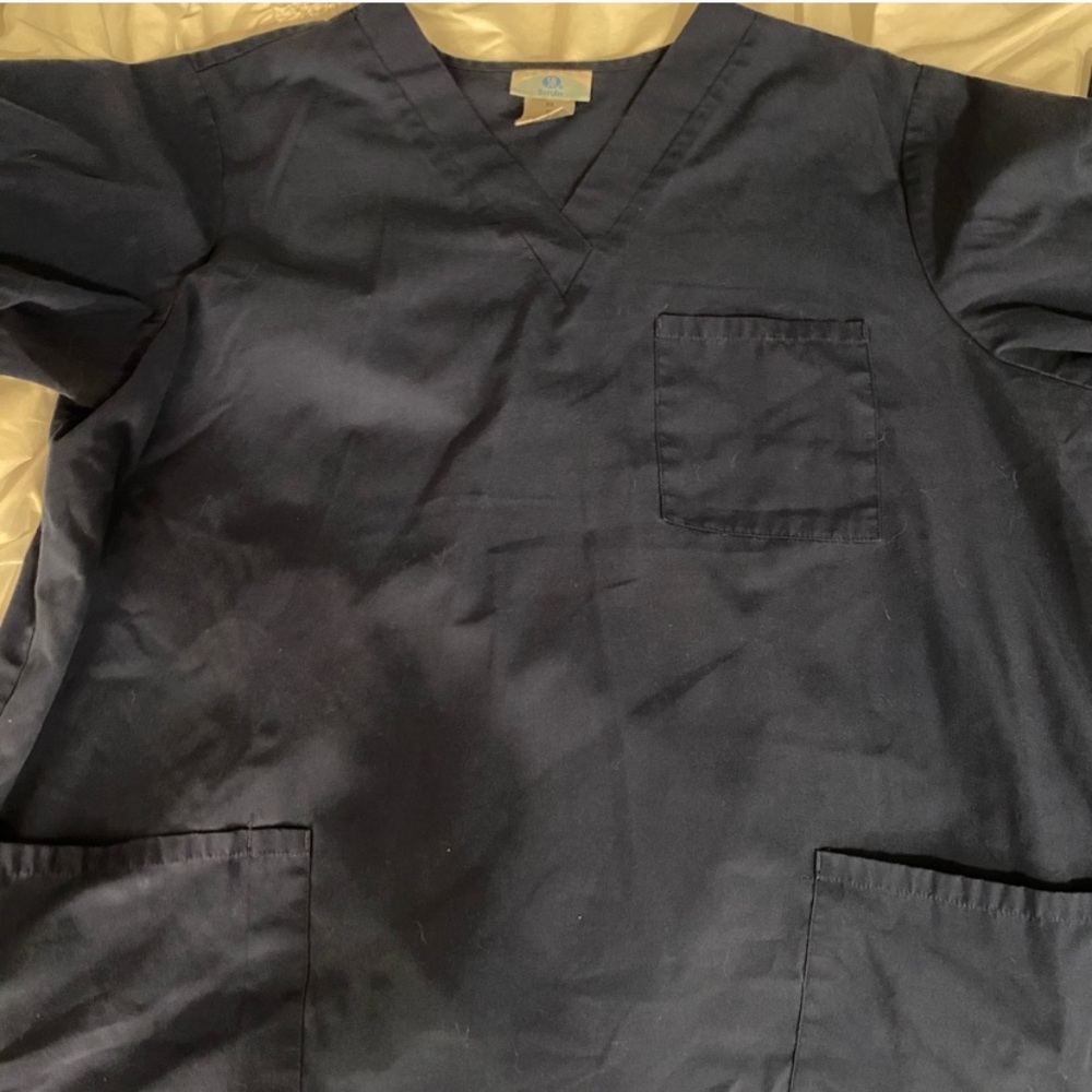 Navy Blue Nursing Scrub Set